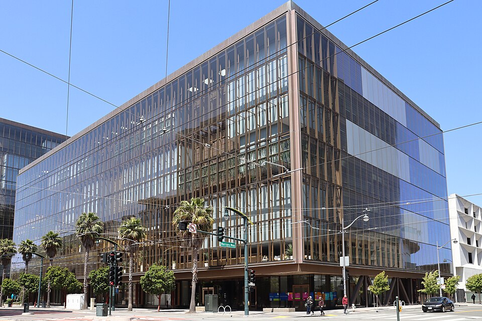An office building at 1515 Third Street in the Mission Bay neighborhood of San Francisco, California.  At the time this photo was taken, this building was home to the headquarters of OpenAI.  Photographed by user Coolcaesar on June 15, 2025.