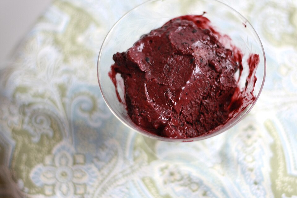 Blueberry Chocolate Frozen Treat (Vegan)