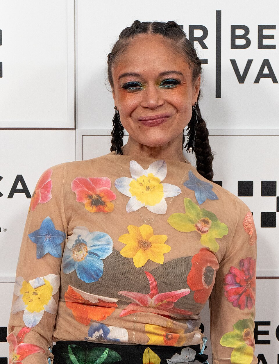 Amber Gray at the premiere of "Hadestown" at the 25th Tribeca Film Festival in New York City.