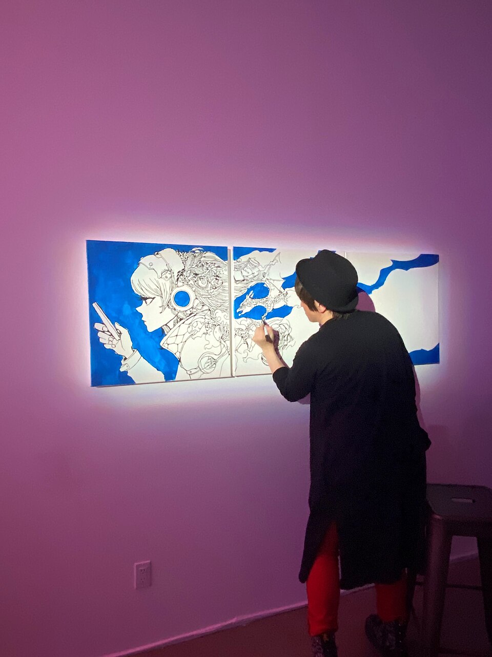 Acky was invited to the PR event for Meta's It's Your World campaign along with Coi Leray's appearance.