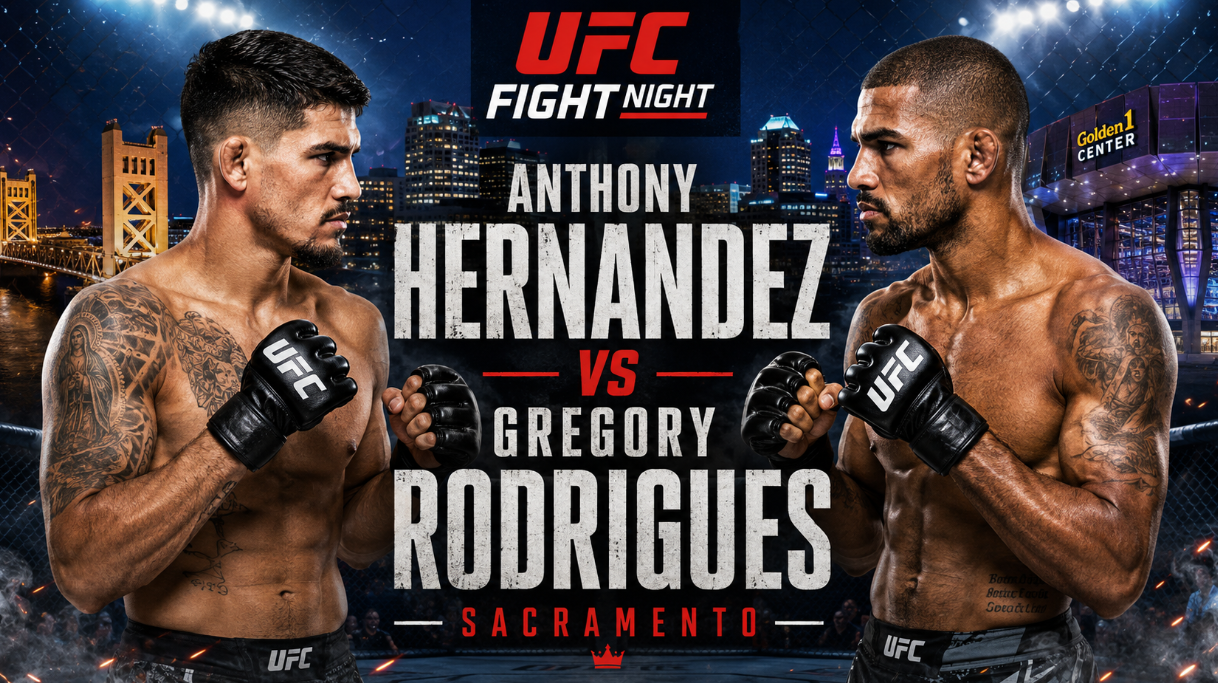 Anthony Hernandez headlines UFC Fight Night in Sacramento against Gregory Rodrigues