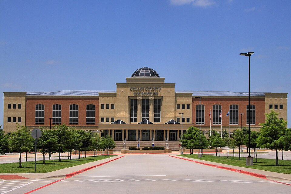 The Collin County Courthouse in McKinney, Texas, United States.