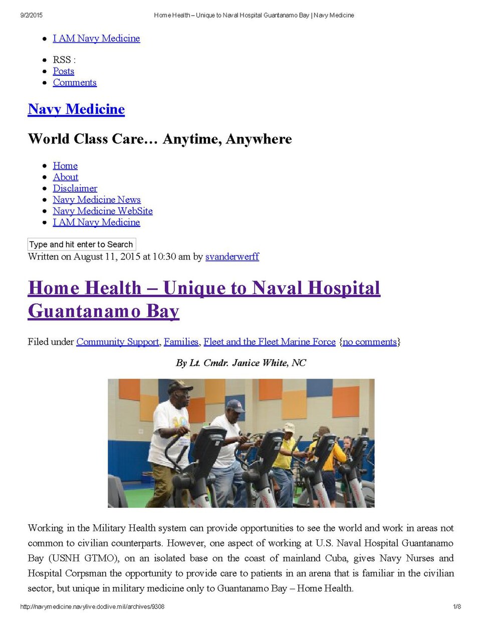 By Lt. Cmdr. Janice White, NCThe Department of State eventually granted the Cuban nationals who sought asylum on base a special status – Special Category Residents (SCRs) – with benefits similar to those of active duty and retired military and their families. SCRs are recognized throughout the base