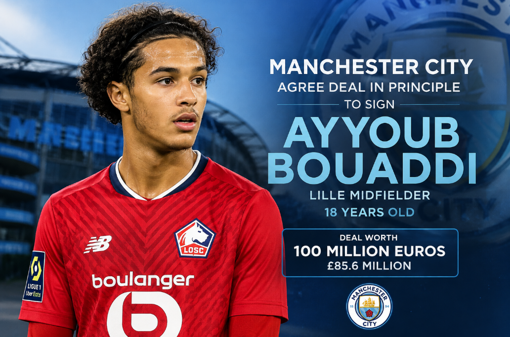Man City Pay £86 Million for 18-Year-Old Lille Midfielder Ayyoub Bouaddi