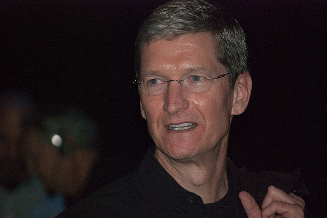 Tim Cook, Apple COO, in january 2009, after Macworld Expo keynote. Picture by Valery Marchive (LeMagIT)