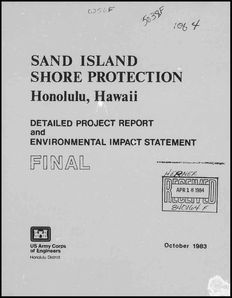 Sand Island shore protection, Honolulu, Hawaii - USACE-p16021coll7-22878