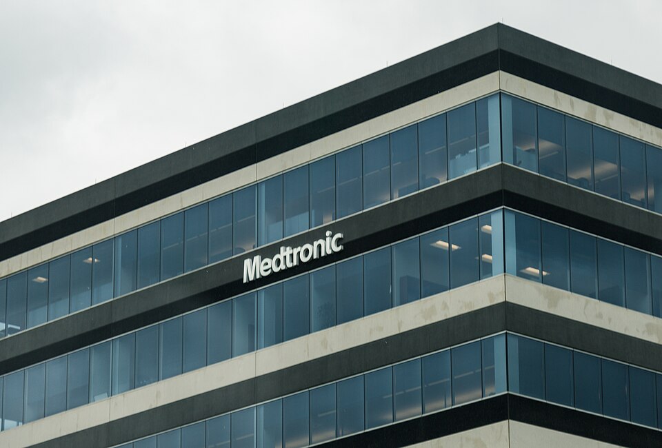 The Medtronic headquarters at 8200 Coral Sea Street NE, Mounds View, Minnesota.