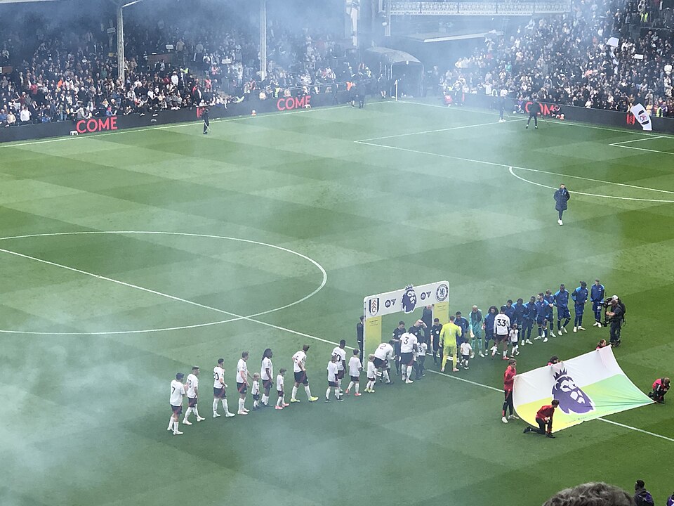 The pre match between Fulham and Chelsea.