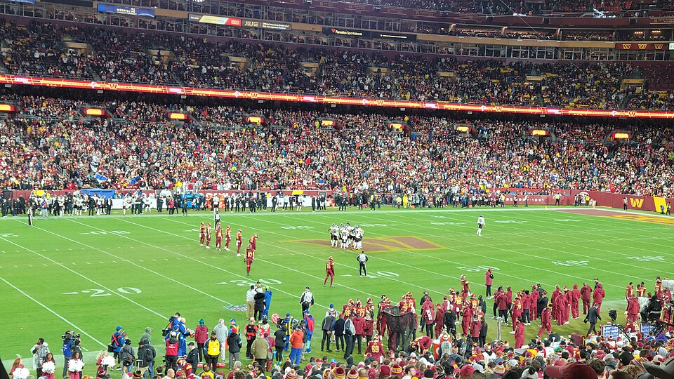 Atlanta Falcons at Washington Commanders NFL game on December 29, 2024