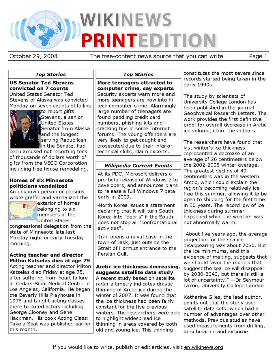 n:Wikinews:Print edition for October 29, 2008.
