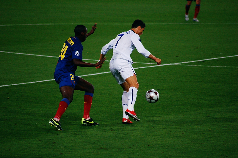 Touré Yaya i Cristiano Ronaldo en la Final de la Lliga de Campions de la UEFA de 2009 a Roma