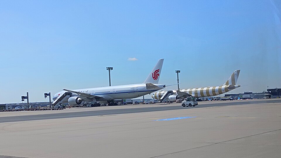 Flights at Frankfurt Airport Terminal