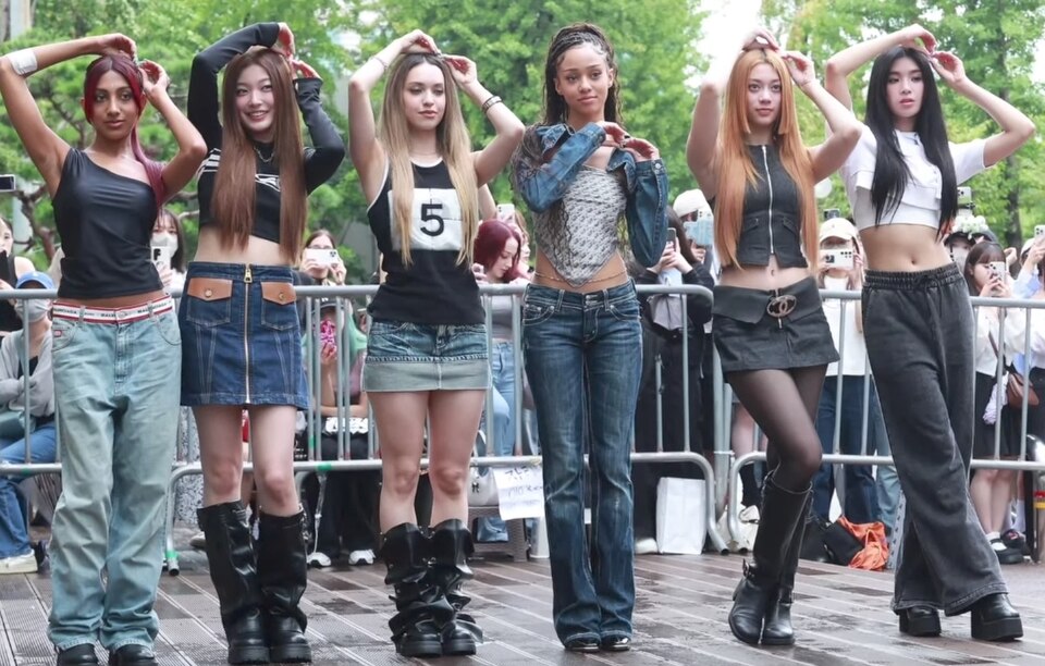 Global girl group Katseye in 2024