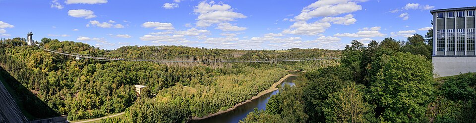 Titan RT, Rappbode Dam, Harz district, Saxony-Anhalt, Germany. Panorama stitched of 8 photos.