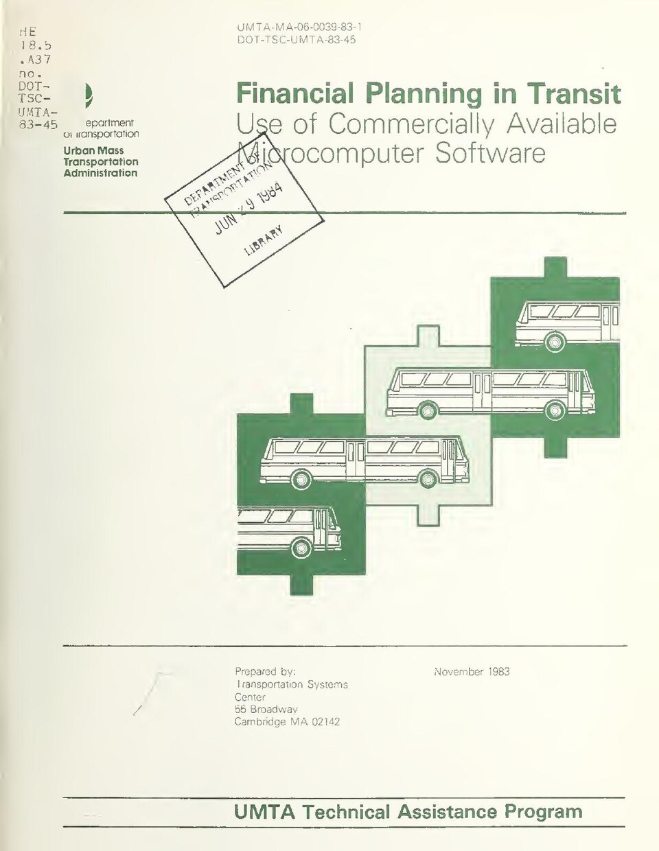 Cover title
Final report; November 1983
Includes bibliographical references
Subjects: Local transit; Local transit; Microcomputers