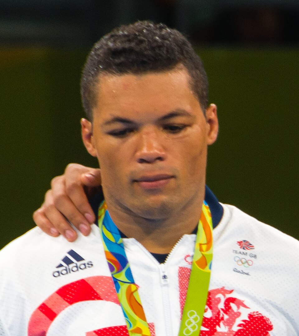 Pódio da categoria peso superpesado acima de 91kg masculino, Jogos Olímpicos Rio 2016. Ouro: Tony Victor James Yoka/FRA. Prata: Joe Joyce/GBR. Bronzes: Filip Hrgovic/CRO e Ivan Dychko/KAZ.