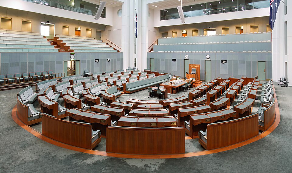 Australian House of Representatives, Parliament of Australia, Canberra, Australia.