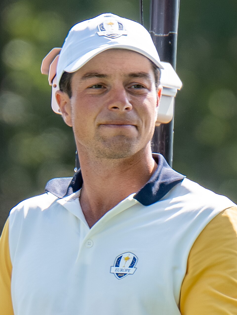 Viktor Hovland during the 2025 Ryder Cup