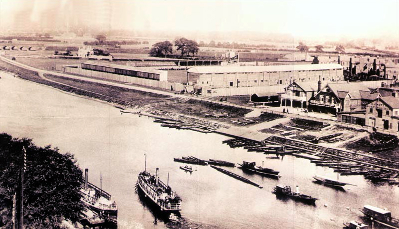The City Ground, West Bridgford, Nottingham, home ground of Nottingham Forest F.C., pictured in 1898.