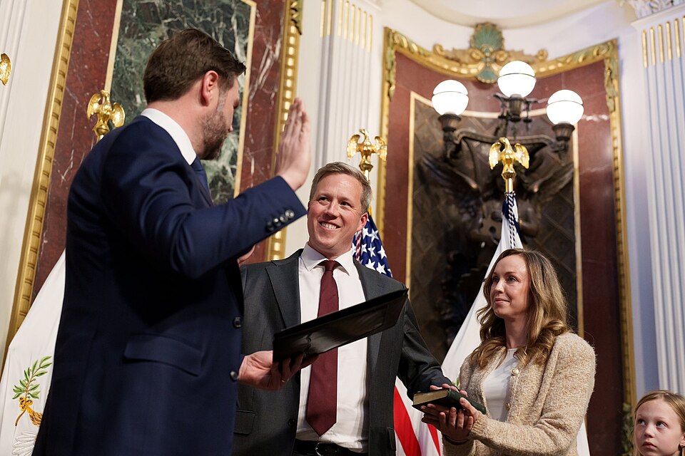 It was an honor to swear in Dan Driscoll as Army Secretary today. Congratulations Dan!