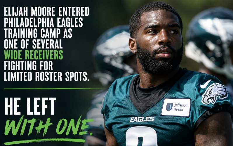 Howie Roseman Says Elijah Moore Made Eagles Roster by Catching Everything