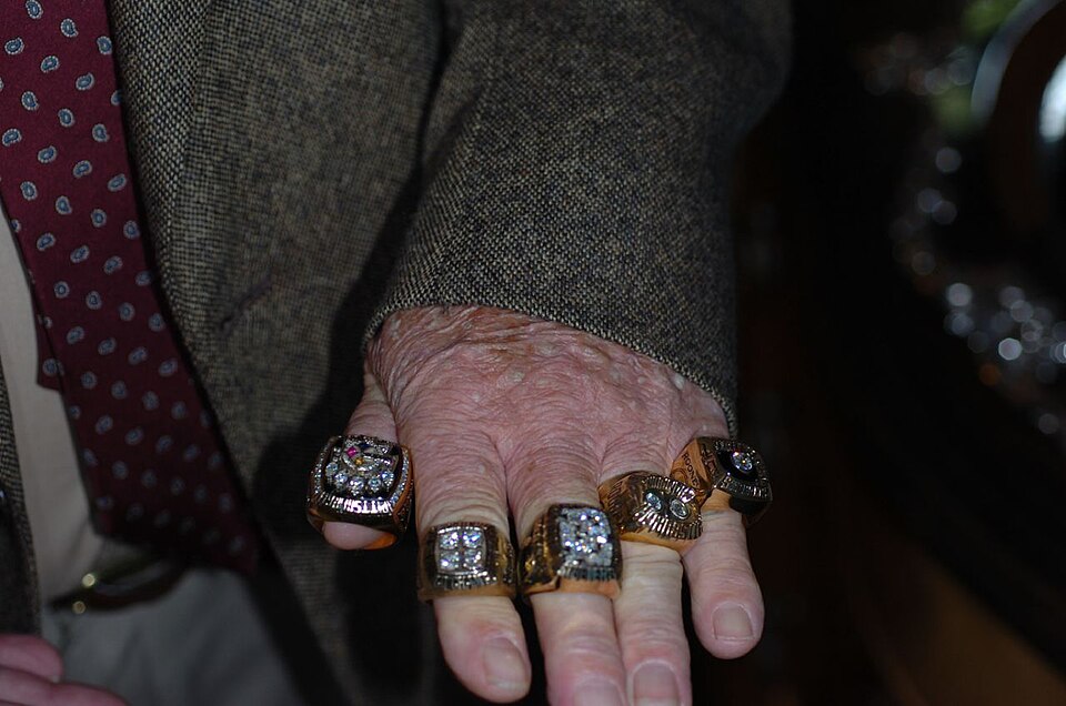 The Pittsburgh Steelers five Super Bowl rings