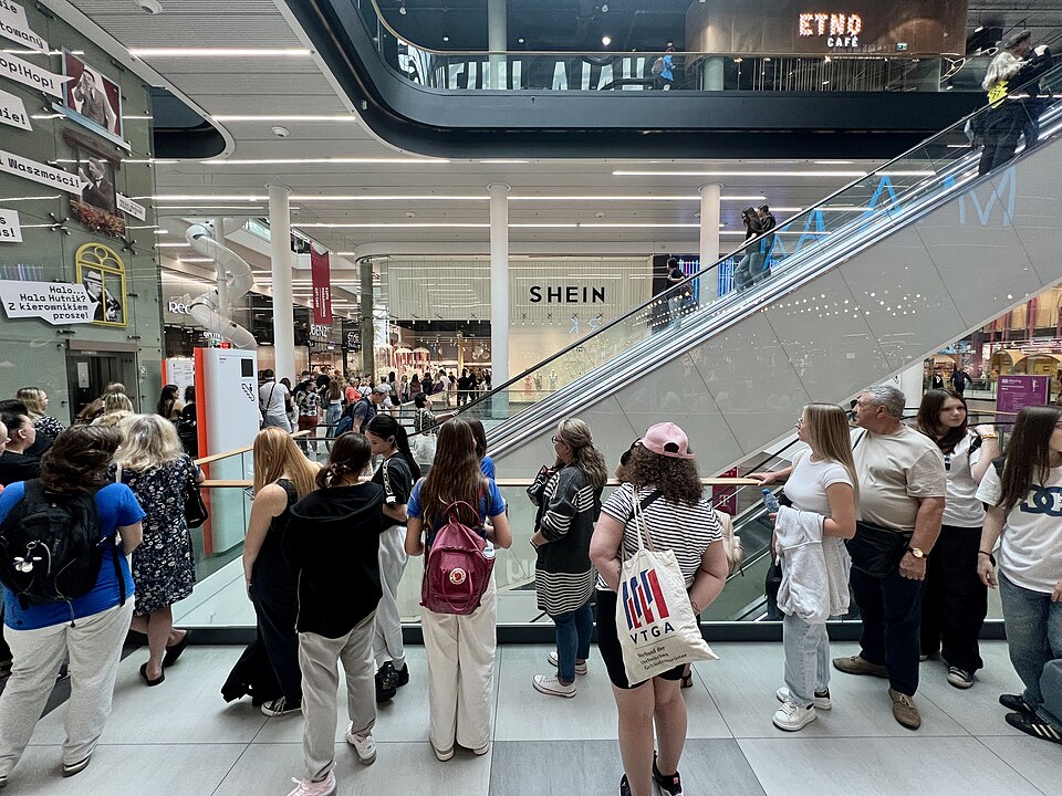 First Shein in Warsaw, Poland.