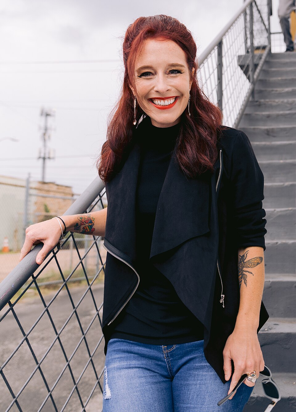 Fiona Dawson during a filming of the award-winning NOW with Fiona episode.