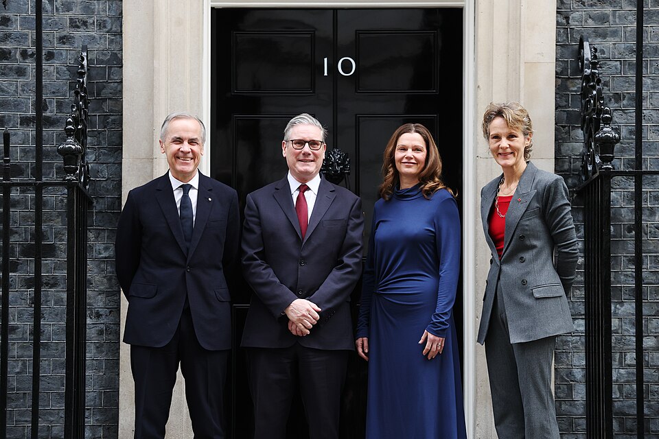 Prime Minister Keir Starmer and his wife Victoria Starmer meets Canada's Prime Minister Mark Carney and his wife Diana Carney for a bilateral meeting in 10 Downing Street. Picture by Simon Dawson / No 10 Downing Street