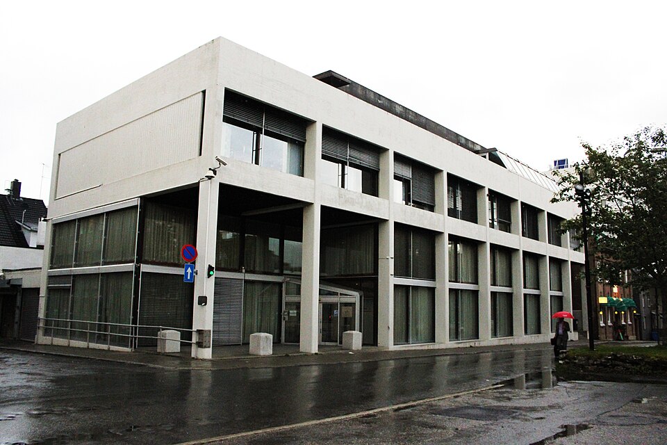 Norges Bank's (central bank of Norway) building in Tromsø, Norway