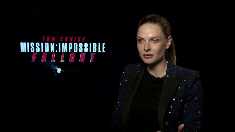 Alec Feldman interviews actress Rebecca Ferguson about Mission: Impossible - Fallout.