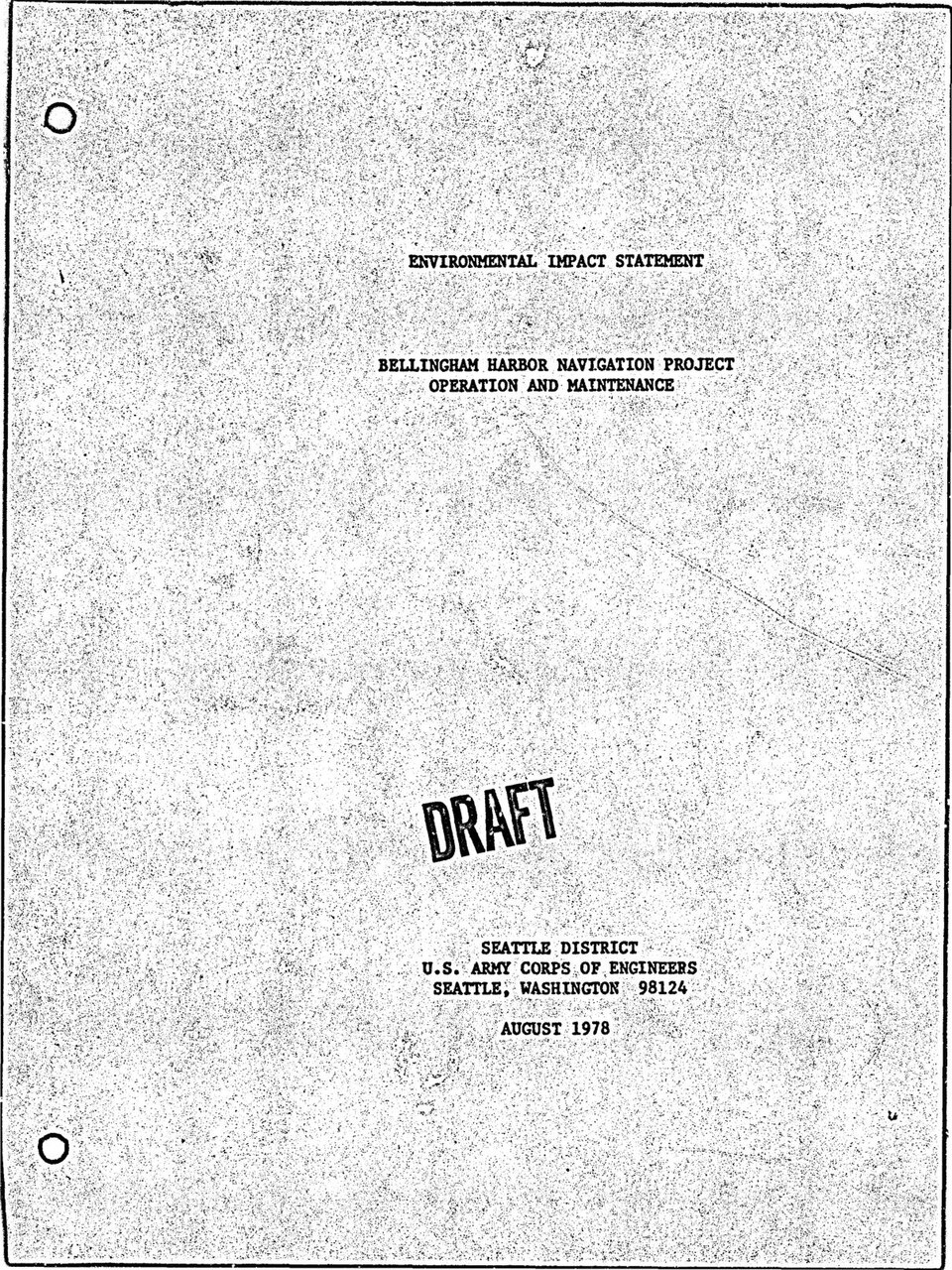 Environmental impact statement- Bellingham Harbor navigation project, operation and maintenance - USACE-p16021coll7-19349