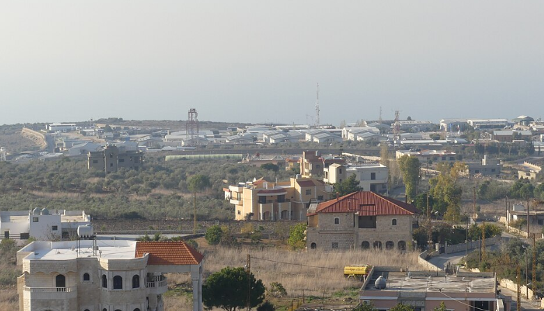 The Southern Lebanese village of Chamaa with UNIFIL HQ Sector West