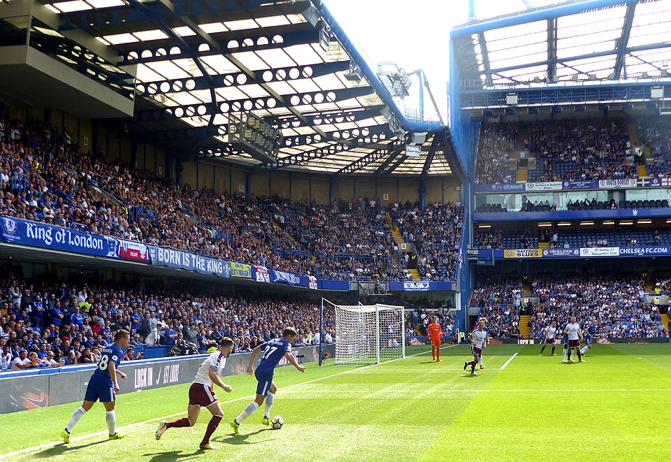 Chelsea F.C. defend against Burney F.C. at Stamford Bridge, August 2017