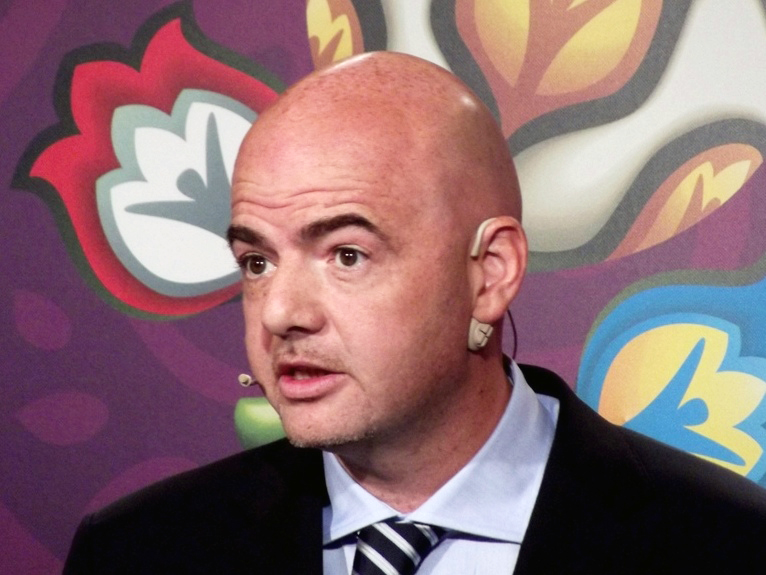 Gianni Infantino during UEFA EURO 2012 qualifying play-offs draw, that took place in Sheraton Hotel in Cracow.