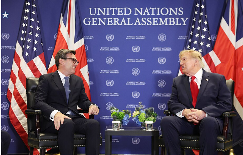 Trump Meets UK Prime Minister Andy Burnham at United Nations