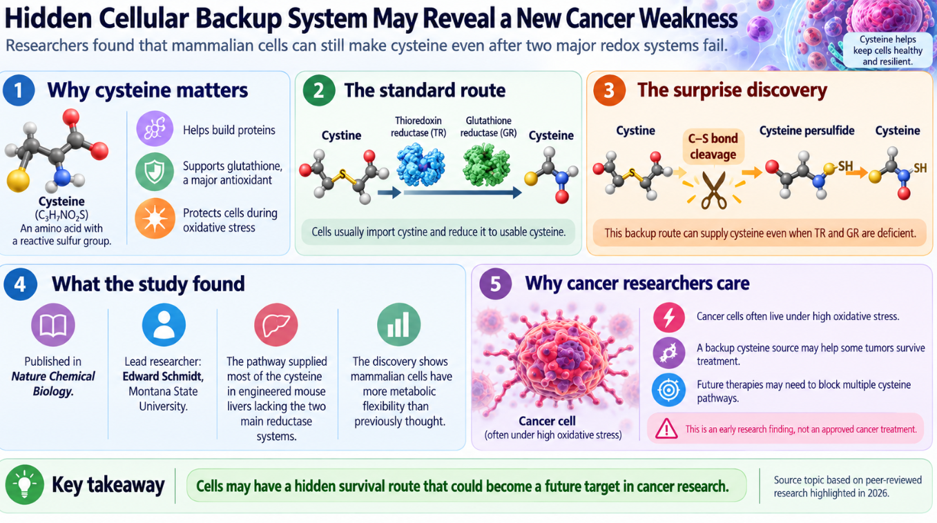 Hidden Cellular Backup System May Reveal a New Cancer Weakness