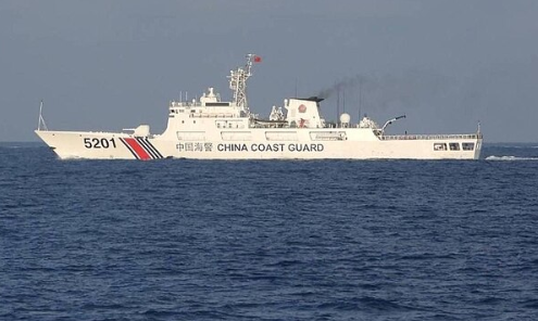 CCGV 5201 Shadowing of BRP Malapascua Approximately 2NM NE of Ayungin (Second Thomas) Shoal on 21 March 2023