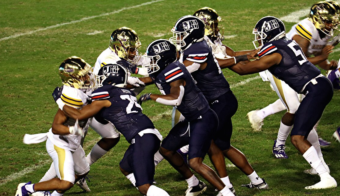 2021 SWAC Football Championship Game Jackson State University (JSU) vs. Prairie View A&M University (PVAMU) Veterans Memorial Stadium Jackson, MS 12-4-21 hbcufootball