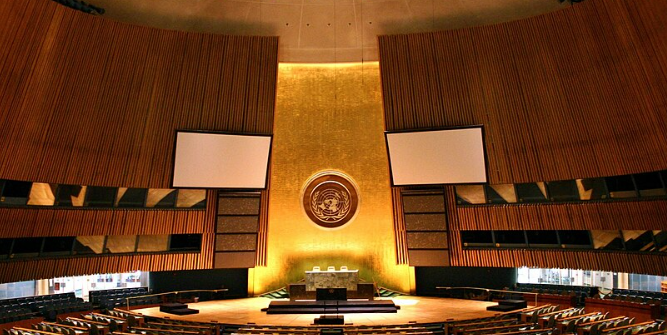 UN General Assembly hall