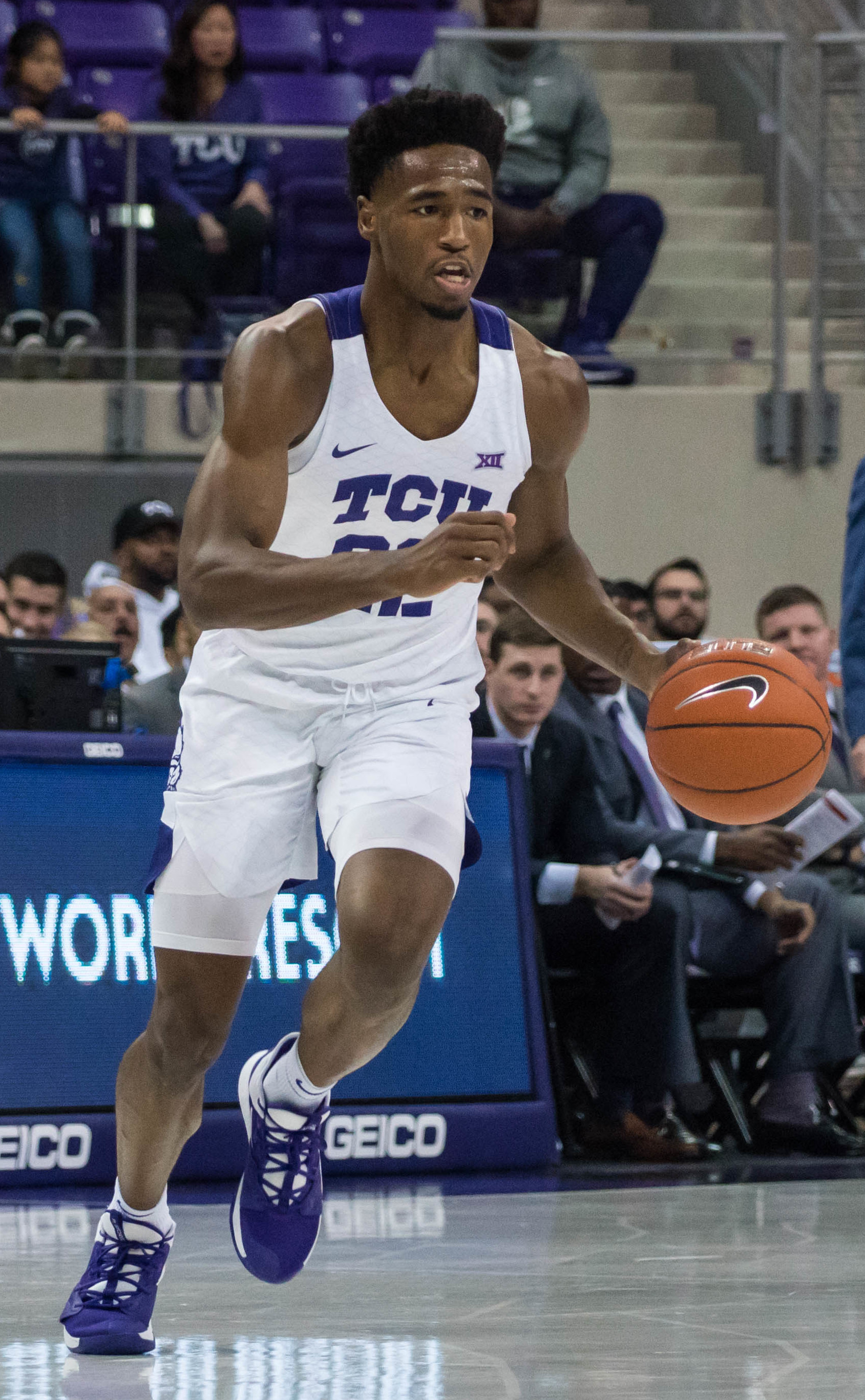 TCU won handily 79-50 with help from Fuller's 17 pts.