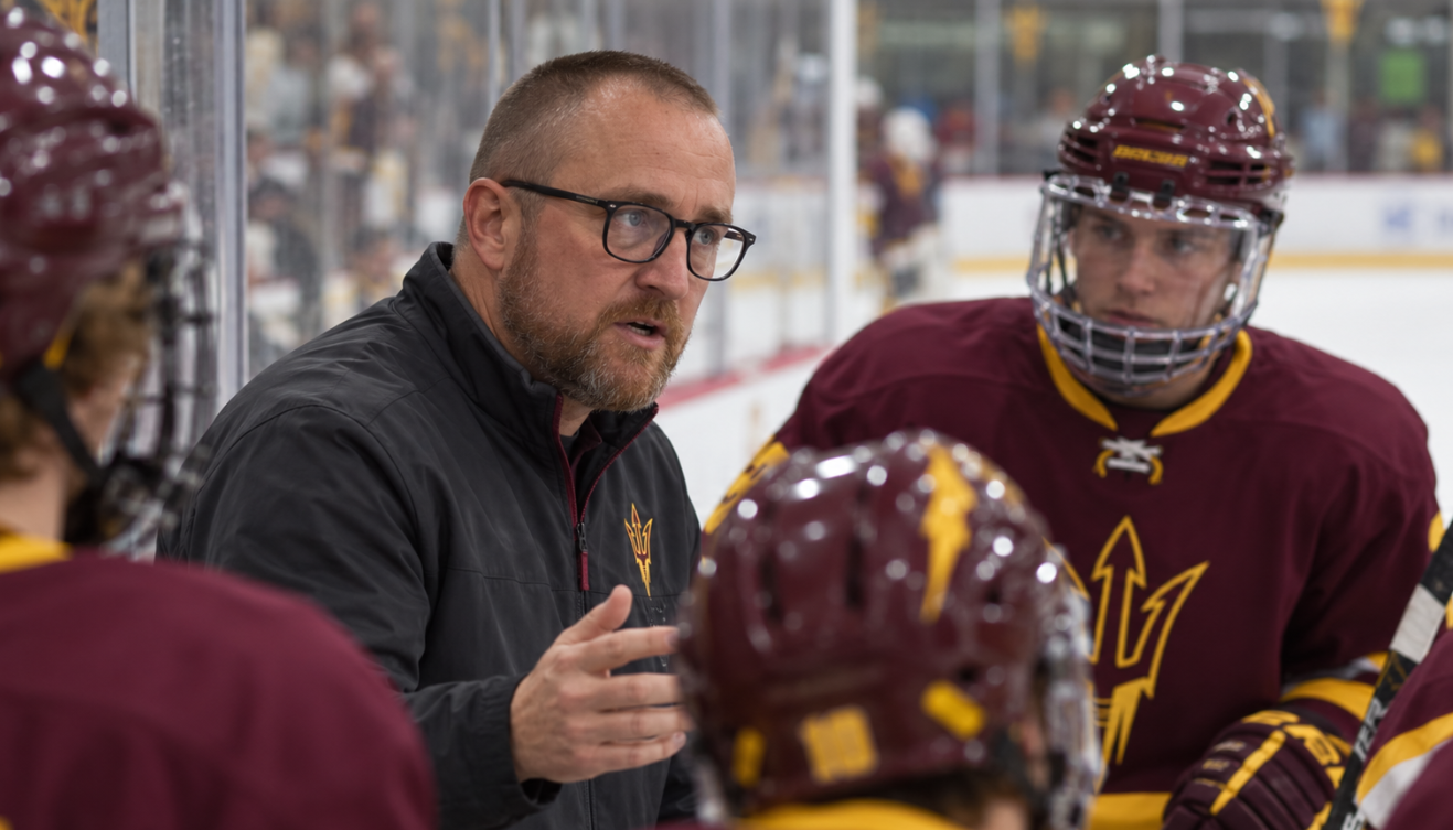 Arizona State Hockey Coach Placed on Paid Leave After Player Collapse