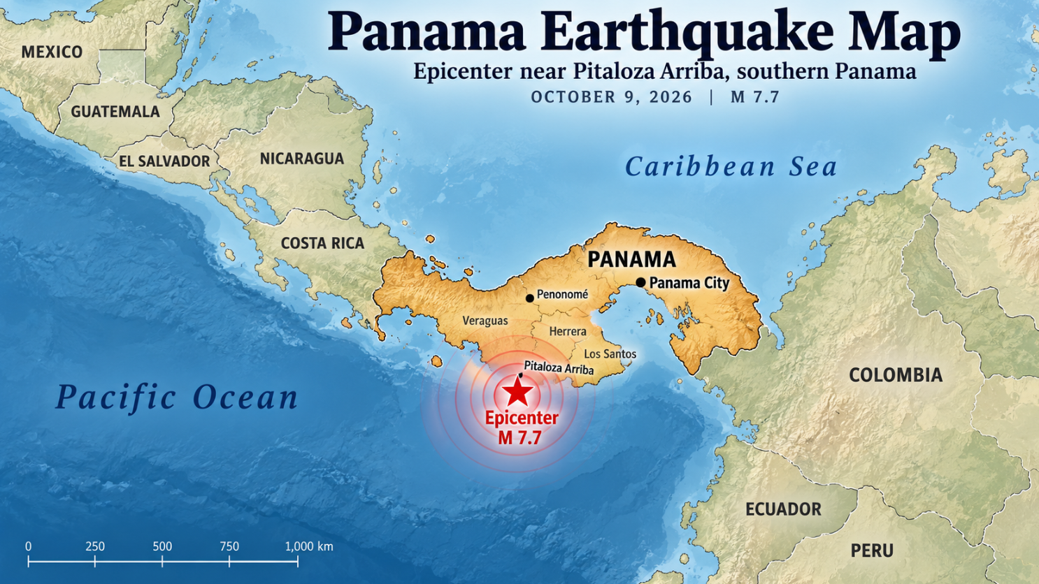 Panama Earthquake Measures 7.7 and Triggers Tsunami Threats