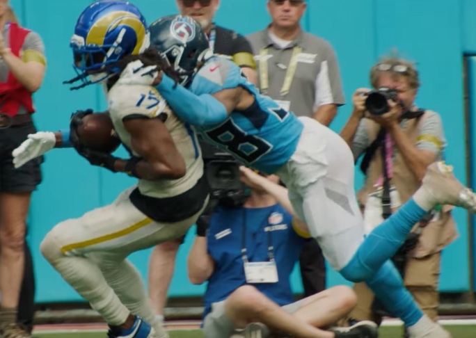 2025 Rams vs Titans Davante Adams